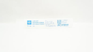 Medline SYR103227 Luer Lock Disposable Syringe With 22G x 1.5inch Ndle
